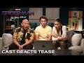 SPIDER-MAN: NO WAY HOME - Cast Reacts Tease | Trailer Out Tomorrow