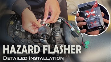 ll FLASH X HAZARD LIGHT INSTALLATION IN PULSAR N160 & ALL BIKES ll#hazard #flash