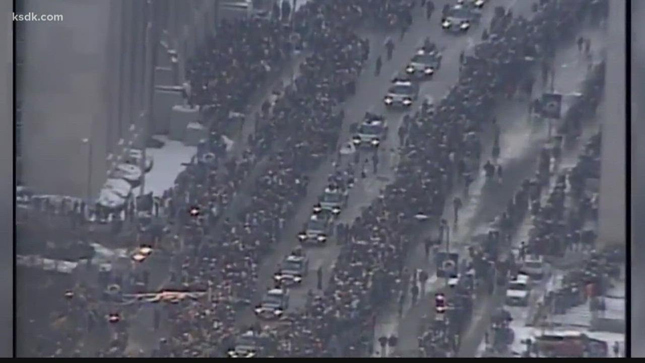 Thousands Descend On Downtown LA For Rams Super Bowl Parade - CBS