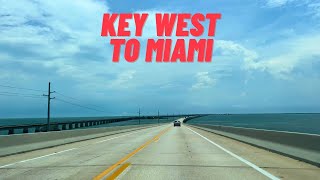 Key West to Miami Drive in June 2023
