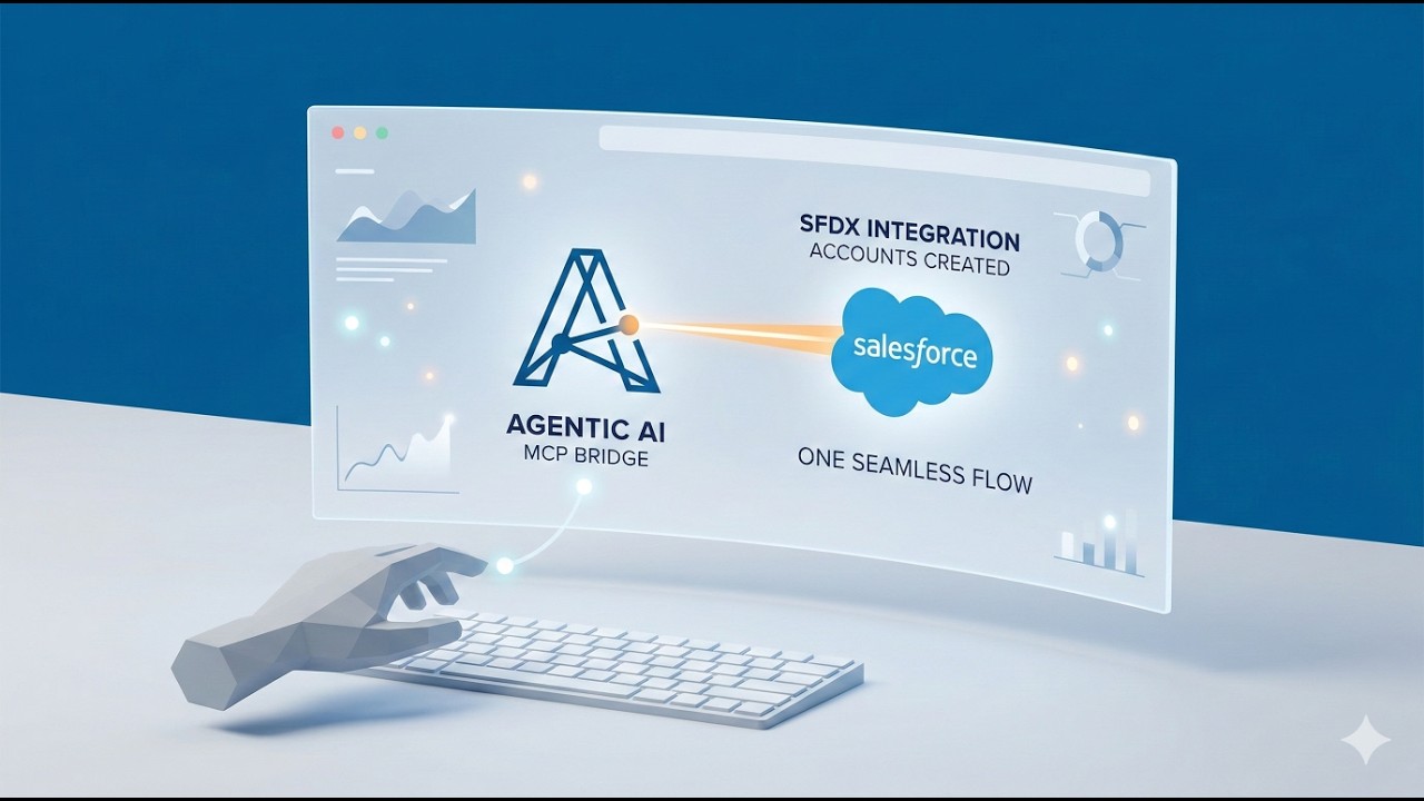 AI agent automating Salesforce account creation using Chrome MCP server