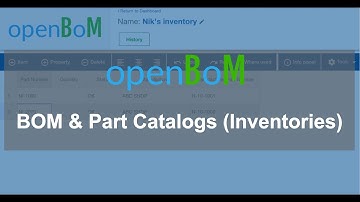 openBoM: BOM & Part Catalogs (Inventories)