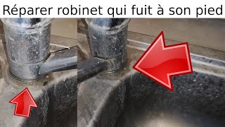 Comment réparer un robinet qui fuit: dépôt d'eau + traces blanches. Tuto changer mécanisme cartouche