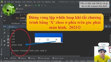 B18: Tắt While loop bằng 