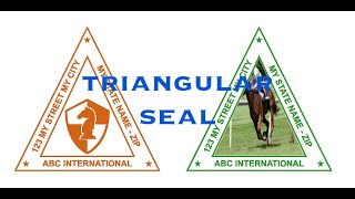 Triangular Digital Seals/Stamps