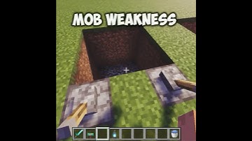 Minecraft Mobs & Their Weaknesses! 🔥 #shorts #Minecraft #MinecraftShorts #MobWeakness