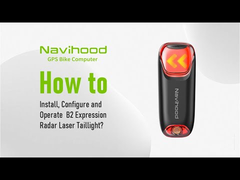 Navihood B2 Radar Laser&Expression Taillight | Operational Tutorial Video