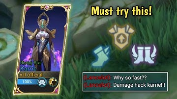 KARRIE NEW HIGH SPEED AND HIGH DAMAGE EMBLEM🔥 KARRIE BEST BUILD 2023