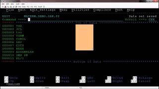 New Mainframe Batch from 16-Nov-2022 U TSOISPF V8_Line and Primary commands to Modify the data