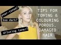 TIPS FOR TONING or COLOURING POROUS & DAMAGED HAIR - my experiences