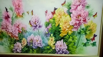 Tranh mừng tân gia Hoa mẫu đơn đẹp và ý nghĩa