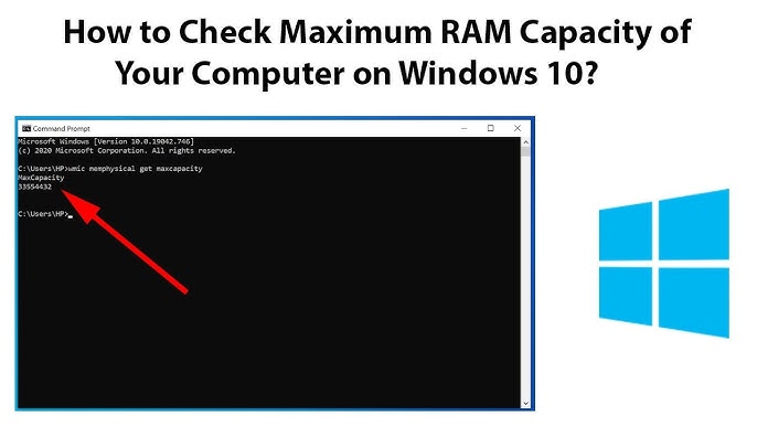 Command Prompt How To Check Maximum Ram Capacity Laptop In Windows
