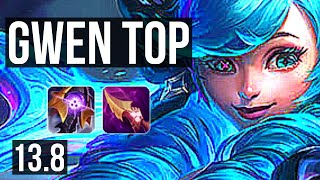 GWEN vs GRAGAS (TOP) | 5/0/4, 400+ games | KR Master | 13.8