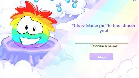 [TUTORIAL] How to Get a RAINBOW PUFFLE in Club Penguin Online!