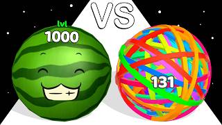 Watermelon Run 3D VS Flexy Runner: Level Up Balls ❌ ASMR Gameplay! screenshot 5