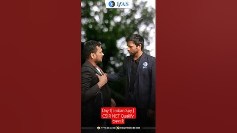 Day 1| Indian Spy | CSIR NET Qualify करना है