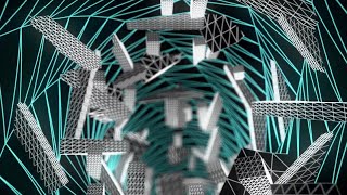 Celebrity Wireframe Tunnel Loop Stock Motion Graphics Profile