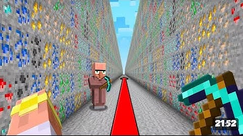 MINING 9,876,543 BLOCKS TO ESCAPE TUNNEL IN MINECRAFT...