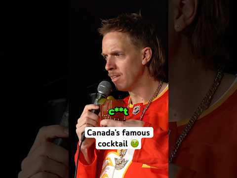 Trying Canadaโs famous cocktail at my Calgary show