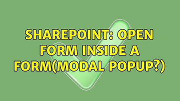 Sharepoint: Open form inside a form(Modal Popup?)