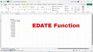 How to Use The EDATE Function in Microsoft Excel. Get Date Number of Months Before or After #howto