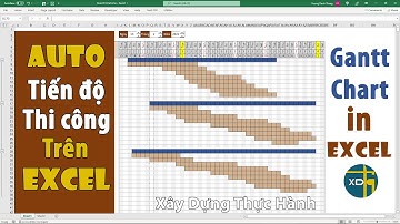 Lập tiến độ thi công Gantt Chart tự động bằng Excel bao đẹp | Construction Progress #127