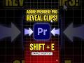 Adobe Premiere Pro Secret Shortcut! 😱 | Shift + E Hack #Shorts