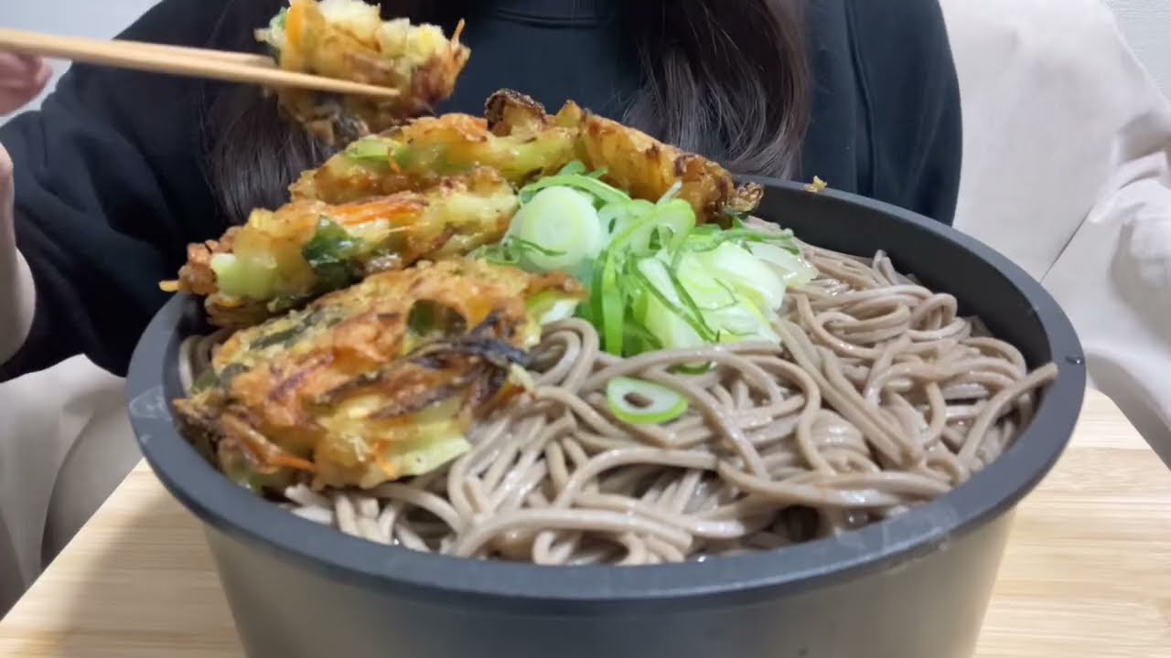 年越しそば ASMR 咀嚼音 モッパン mukbang