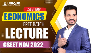 CSEET Nov 2022 | National Income intro lec 6 Economics Lecture | CSEET Online Classes