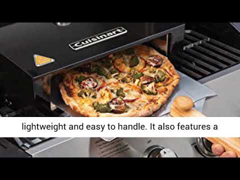 Cuisinart CPO-700 Grill Top Pizza Oven Kit, Black & Aluminum - YouTube