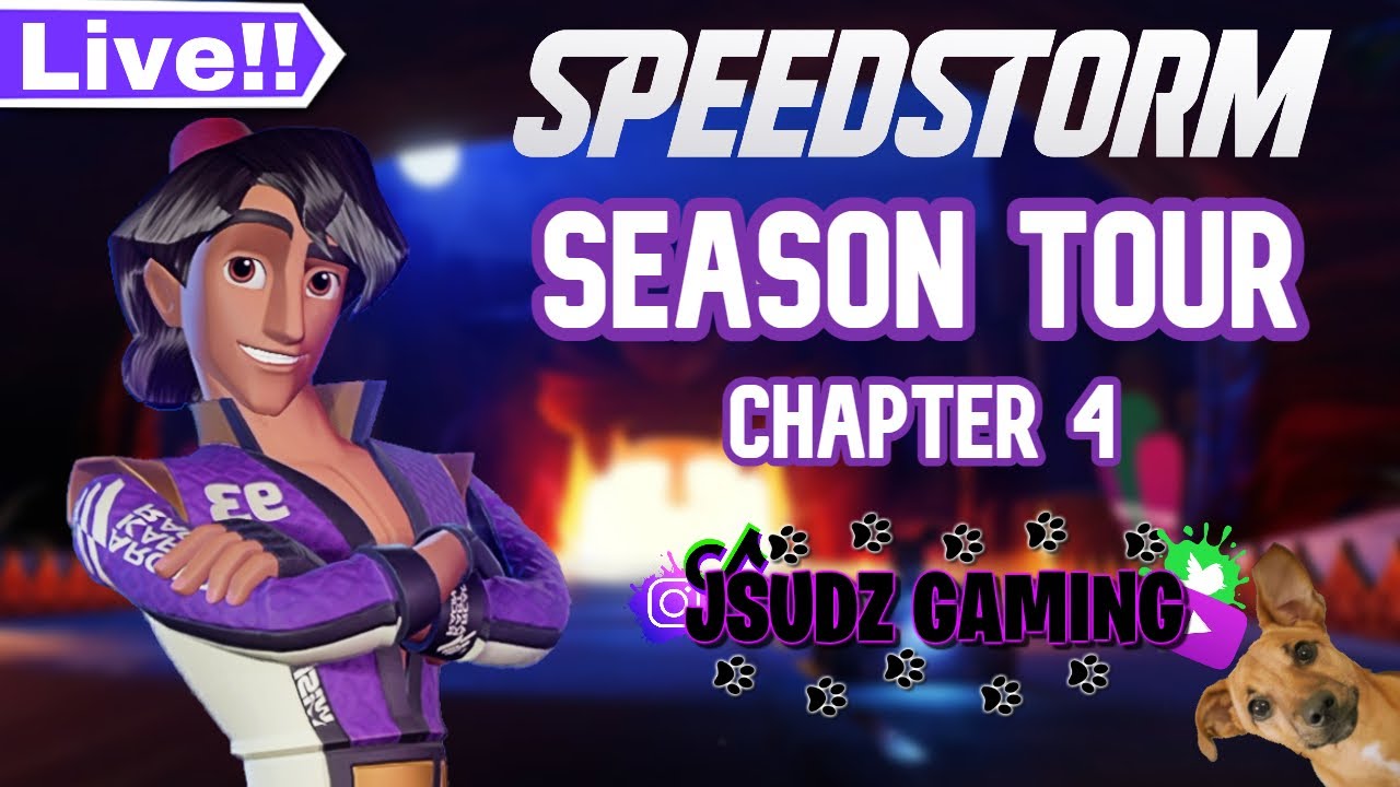 🔴JSUDZ LIVE: Disney SpeedStorm | Season Tour | Chapter 4 | Aladdin | Pet Cam🔴