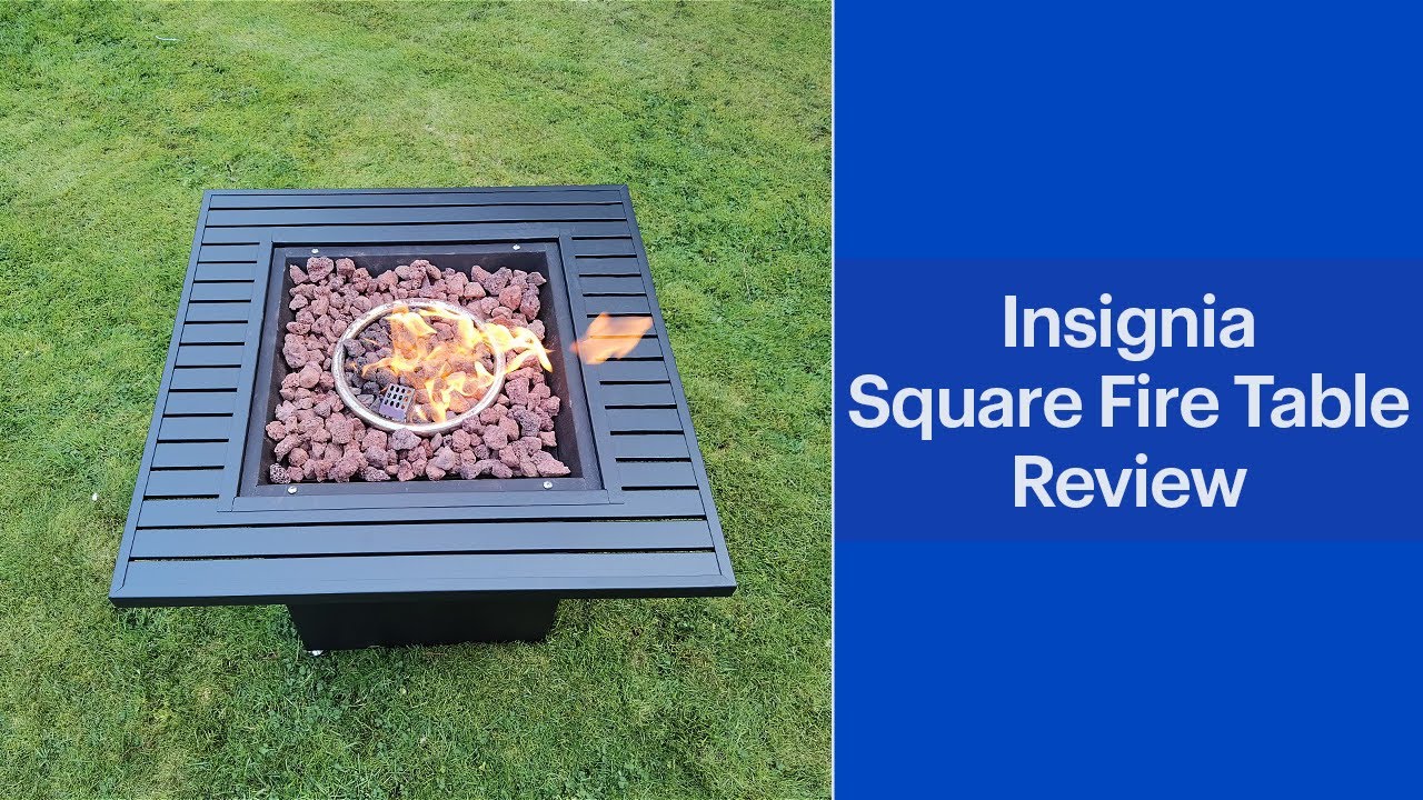 Insignia 28inch Square Fire Table Review YouTube