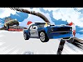 Taking RANDOM CARS Down A GIANT CHRISTMAS RAMP!!! (BeamNG)