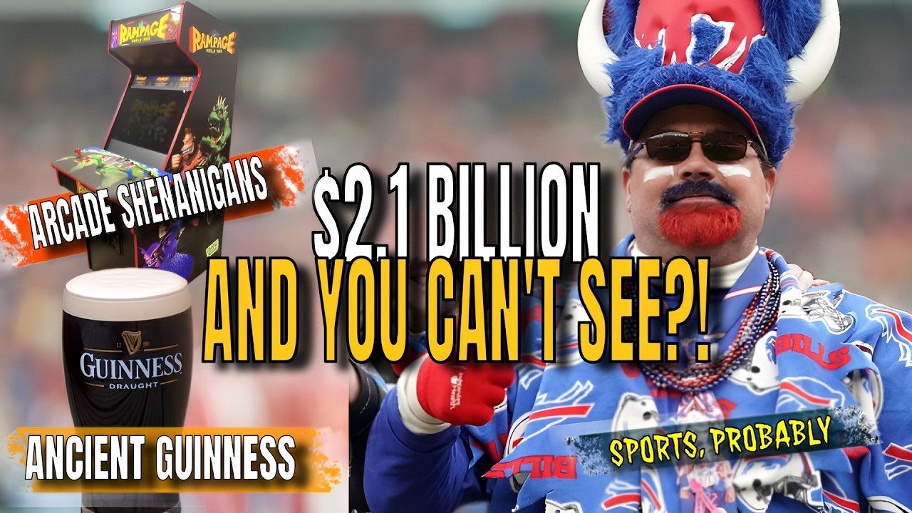 Bills Fans Can't Even See at Highmark?! (Plus a Helmet Snake, Arcade Shenanigans, and Old Guinness)