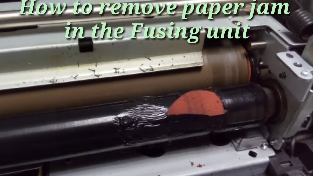 How to remove paper jam in the fusing unit SHARP MX6051/4070/3050