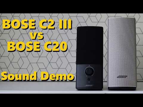 Bose Companion 2 Series III vs Bose Companion 20  ||  Sound Demo w/ Bass Test