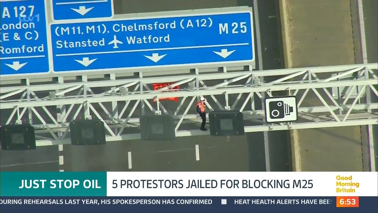 5 Protesters Jailed for Blocking the M25 | Good Morning Britain | 19 July 2024 | Just Stop Oil