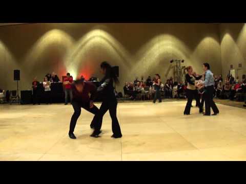 JASMINE S. WILLIAMS & Aaron Frier West Coast Swing Intermediate Jack & Jill 1st song IHSC 2011