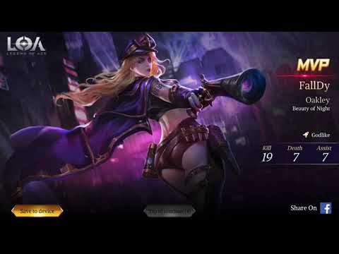 New Season Oakley Skin | Legend of Ace Full Gameplay Ranked Match | #LOA  (iOS/Android) - YouTube