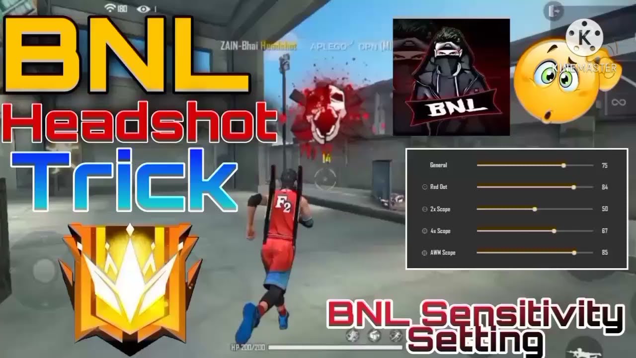 Best sensitivity headshot setting BNL