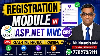 Build Registration Form in ASP.NET MVC Core | Complete Beginner to Advanced By Mr.Narendrababu