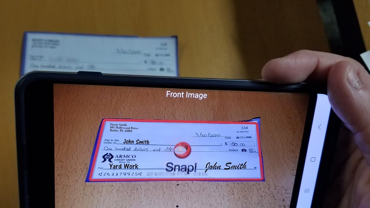 Mobile Check Deposit Tutorial YouTube