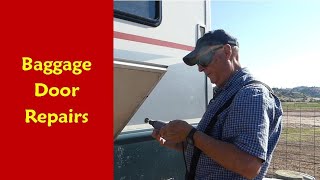 RV Baggage-Basement-Compartment Door DIY Repair | As We Go 2021