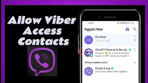 How To Allow Viber Application Access Contacts