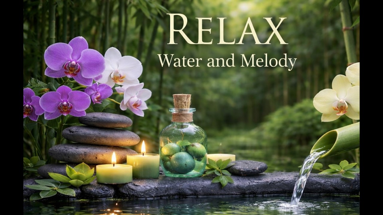 Relaxing Healing Music + Water Sounds 🌿 Relief from Insomnia, Anxiety & Depression | Calm Mind