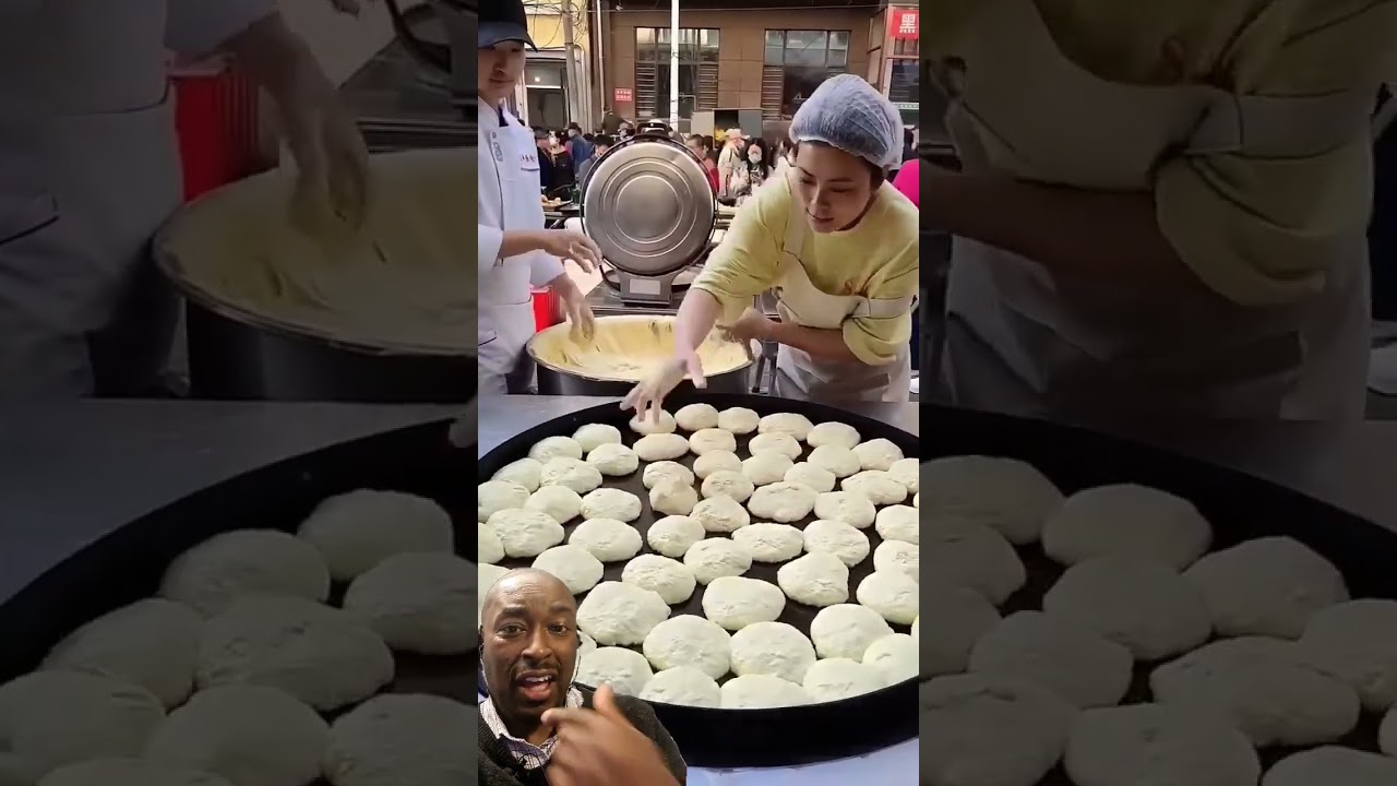 Perfect Chinese Steamed Buns #streetfood #shorts #steamedbuns #fyp #FoodTech101