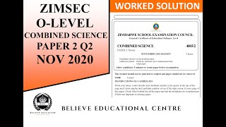 Zimsec O Level Combined Science Past Paper 2 N2020 Q2 screenshot 2