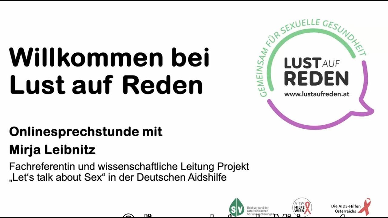 Lust auf Reden - Let's talk about Sex mit Mirja Leibnitz, Deutsche Aidshilfe