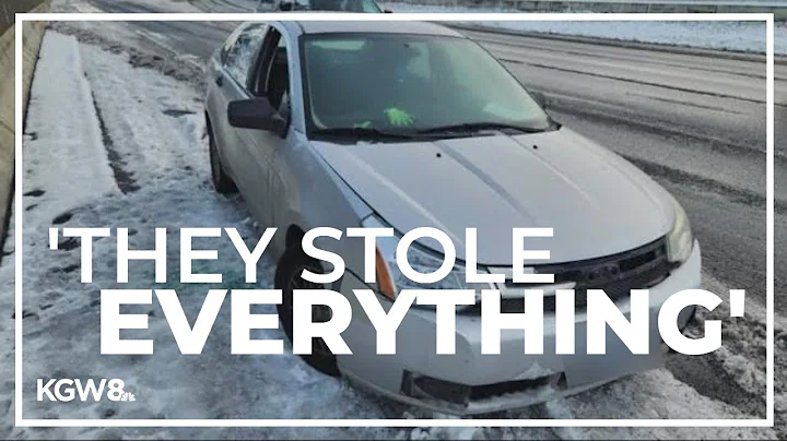 Portland man finds his abandoned vehicle vandalized after snowstorm
