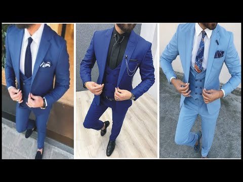 Latest 2022 Man Blue Color coat pants Suit Design! Boys Blazer Wedding &  Formal Man coat pants 